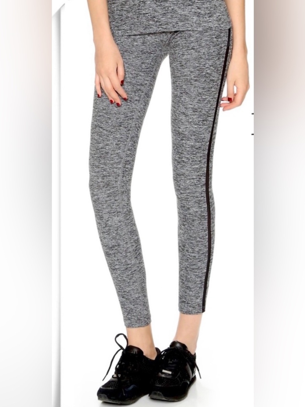 Beyond Yoga Space Dye Mesh Side 7/8 Leggings in Charcoal Gray size M
